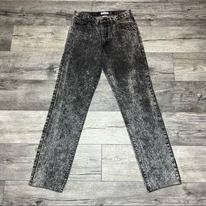 Georges Marciano For Guess Mens Classic Straight Jeans Black 1980s Vintage 32